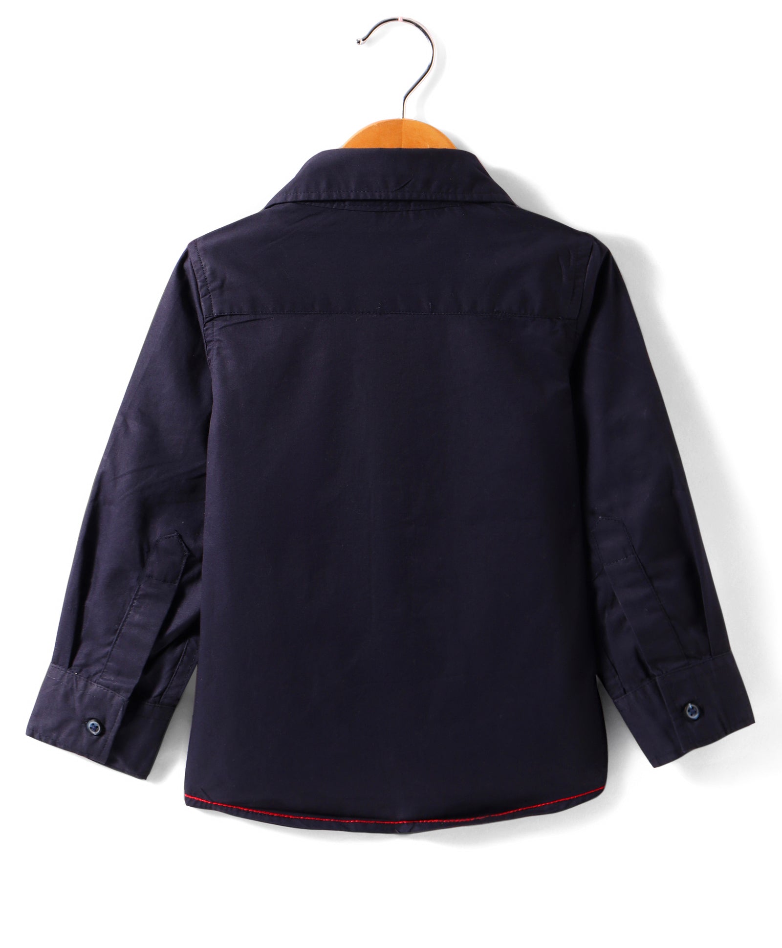Infinity boys solid Navy L/S Shirt